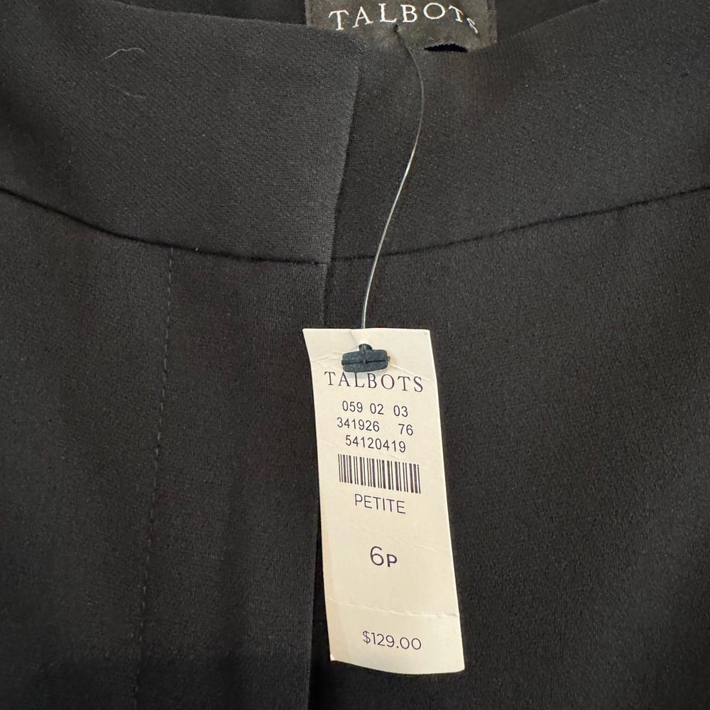 Talbots Black Easy Travel Cambridge Pants
